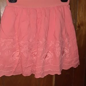 coral skirt